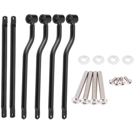 Staffe per borse laterali, staffe premium per supporto moto, montaggio in acciaio inossidabile nero per Kawasaki Yamaha Suzuki Honda
