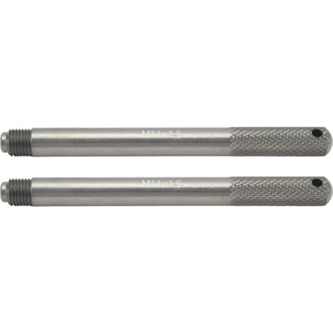 Zoternen Set di 2 perni di allineamento ruote, guida per crepe, per riparazione pneumatici auto M14 x 1,5