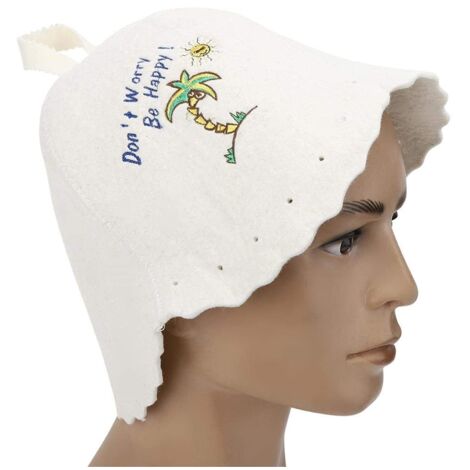Zoternen Cappello da sauna per donna – stile moderno – in feltro – leggero – accessori per sauna – per donna e uomo – confezione regalo