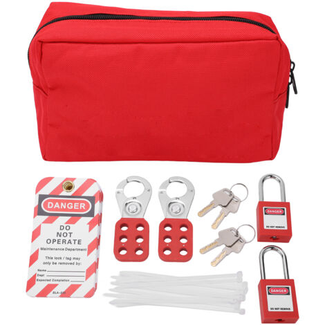 Kit Lucchetto Per Blocco Elettrico Lockout Tagout – Lega Alluminio Per Interruttori Industriali – Sicurezza Manutenzione - 3
