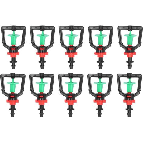Zoternen Zerodis 10 pezzi ugello di spruzzo a rifrazione per microirrigatore rotante a 360 gradi, ugello micro tipo G, ugello atomizzatore per irrigazione di piante, tubo di irrigazione per serre