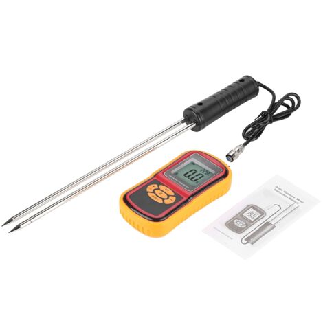 Zoternen Misuratore di temperatura dell'umidità dei cereali LCD digitale portatile GM640 per chicchi di mais, riso di frumento