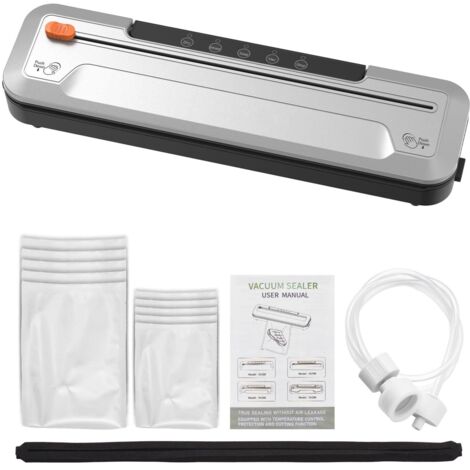 Zoternen Macchina sottovuoto, potenza di aspirazione di 55 kPa, controllo automatico intelligente della temperatura, sigillatrice per alimenti sottovuoto con taglierina esterna per cucina domestica