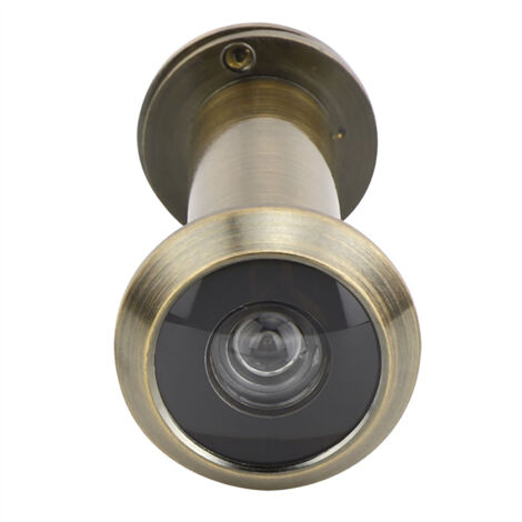 Zoternen Spioncino di sicurezza antifurto con angolo di visione di 220 gradi con coperchio posteriore per uso domestico (colore bronzo)