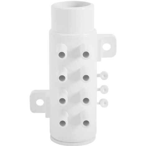 Collettore separatore a 8 porte per impianti idraulici, tubo dell'acqua in PVC per vasca idromassaggio termale.