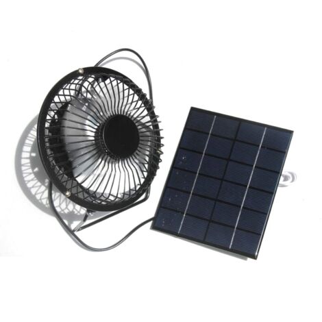 Kit ventola con pannello solare USB, mini pannello solare da 2W per serra, piccolo pollaio, capanno