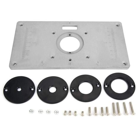 Piastra per inserti per la lavorazione del legno, tavolo per fresatura 235mmX120mmX8mm durevole per accessori per seghe forare e installare qualsiasi