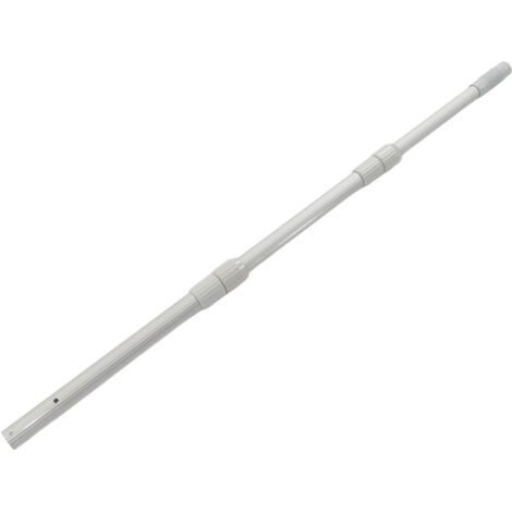 Pulitore per piscina Asta telescopica Manico in lega di alluminio rinforzato Pulizia Rete da pesca Asta salvavita 120 cm Senza foro per appendere 62 cm/2,4 pollici