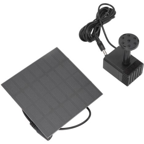 Kit pompa acqua solare fai-da-te Fontana alimentata ecologica con 6 ugelli per acquario da giardino per il bagno degli uccelli