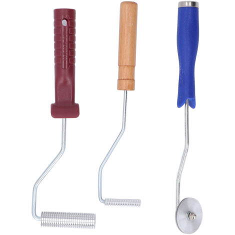 Kit di strumenti per rulli in fibra di vetro da 3 pezzi Set di bolle di laminazione in resina in lega di alluminio per vasca da bagno, doccia, vasca da bagno, riparazione barca (1/5)