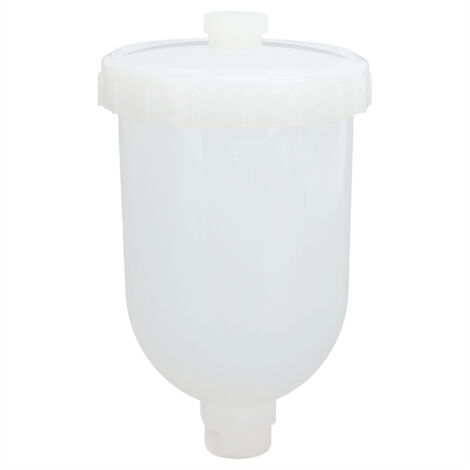 Contenitore per vaso di ricambio per tazza di pistola a spruzzo superiore in plastica da 300 ml con connettore filettato femmina da 15 mm