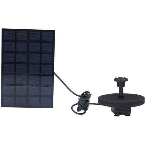 Fontana solare galleggiante multifunzionale alimentata per acquario per laghetto per uccellini 7V 2.5W