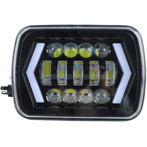 Fari a LED da 7 pollici Sostituzione fari a LED per auto durevoli impermeabili ad alta luminosità per Jeep Wrangler