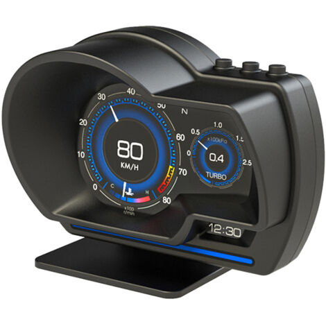 Display HUD per auto, OBD II + GPS, Smart Gauge, tachimetro ad alta definizione, strumento diagnostico, cancellazione codici di errore OBD, guida sicura, allarme guasti
