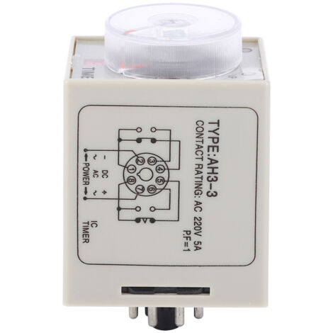 AH3-3 Relè temporizzato Interruttore timer con ritardo regolabile CA 220 V per sistema di controllo automatico