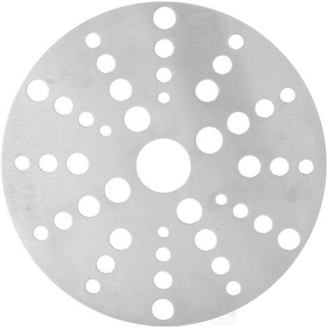Disco convertitore per piano cottura a induzione in acciaio inossidabile con diffusore di calore per pentole magnetiche in vetro per fornelli a gas Diametro 18 cm/7,09 pollici
