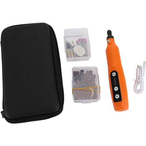 Mini kit di utensili rotanti a batteria 5V Set di trapani elettrici multiuso a 5 velocità per incisione levigatura levigatura lucidatura (1/3)