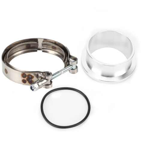 Flangia a V, morsetto di scarico, flangia per compressore turbo a V per Dodge Cummins 5.9/Holset HX35 HX35W HX40W.