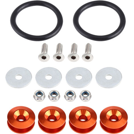 Kit di chiusura rapida per rondella paraurti/bullone in lega di alluminio per vano motore