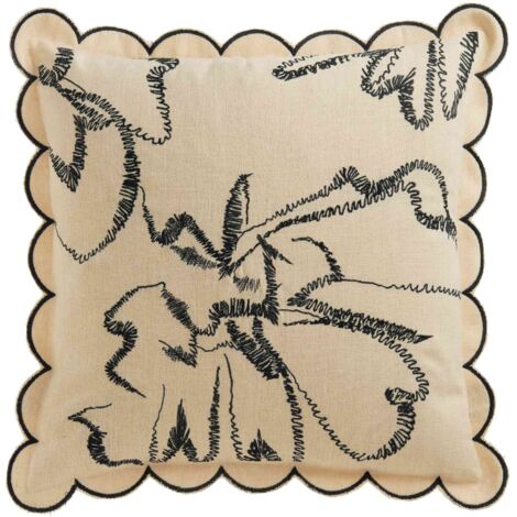 ESPRIT Housse de coussin décoratif GRACE - 1 pièce 45x45 cm, beige (1/5)