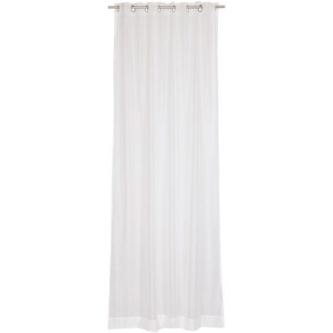 SCHÖNER WOHNEN Rideau à œillets transparent SOLID - 1 pièce 140x250 cm, crème