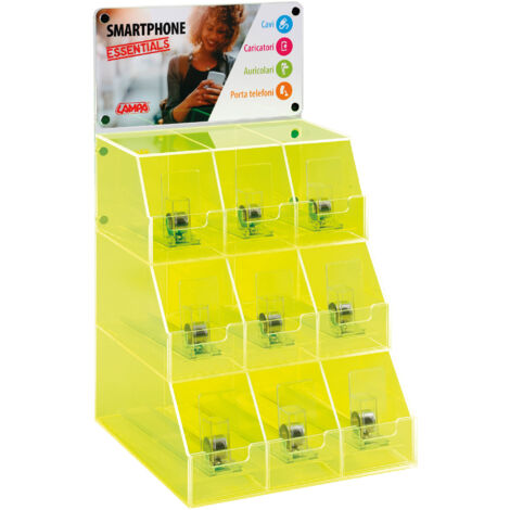 Linea Essentials, espositore da banco in acrilico a 9 slot (1/5)