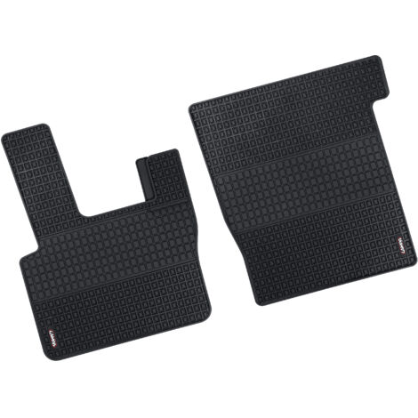 Coppia tappeti su misura in Eco Gomma - compatibile per Daf 95XF (01/9709/03) - Daf CF (07/13) - Daf CF65 (01/0112/14) - Daf CF75 (01/0112/14) - Daf CF85 (04/0612/14) - Daf XF 105 (02/0412/14) - (1/5)