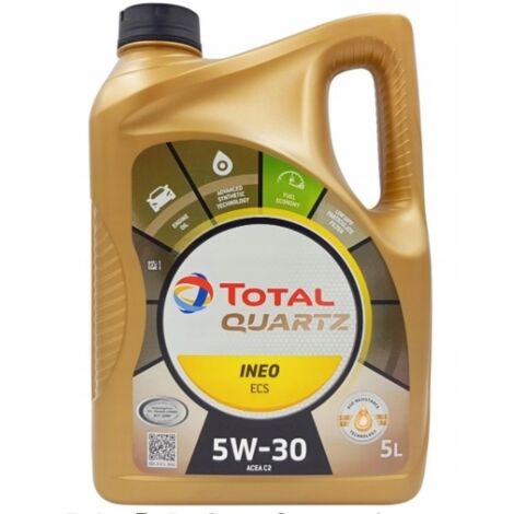 TOTAL QUARTZ INEO ECS 5W30 5L Olio Lubrificante Motore Sintetico ACEA C2 (1/5)