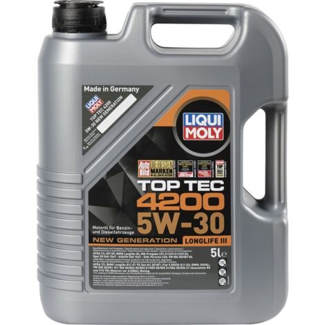 LIQUI MOLY Olio Lubrificante Motore Top Tec 4200 5W-30 5L Accessorio Originale (1/2)
