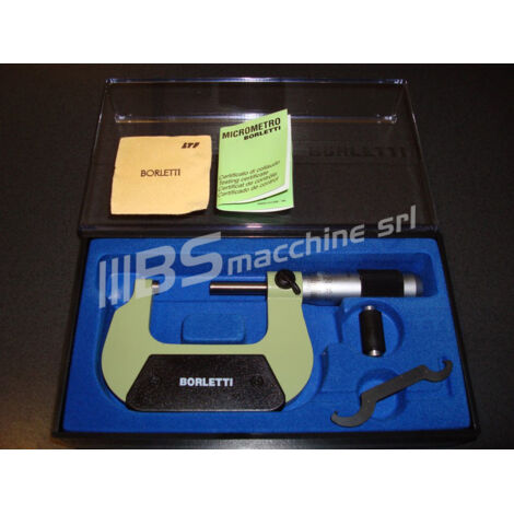 Micrometro centesimale per esterni BORLETTI MELN/2W lettura 25 ÷ 50 mm