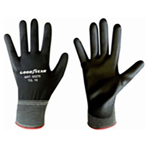 Goodyear guanti in poliestere e poliuretano taglia 9 colore nero, guanti da lavoro (1/3)