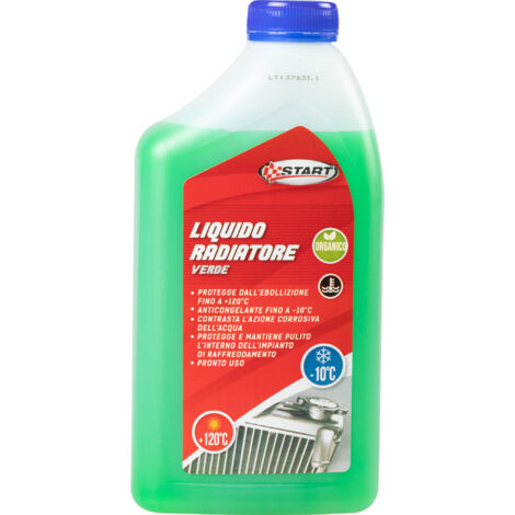 START Liquido radiatore verde 1L antigelo -10 C per motori auto protegge (1/4)