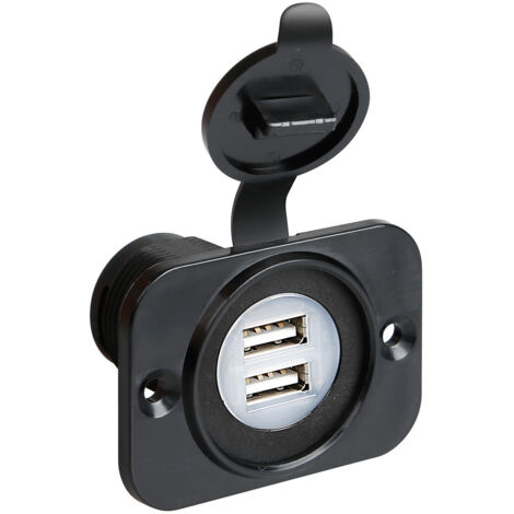 Ext-8, doppia presa Usb, montaggio ad incasso, 12/24V (1/3)