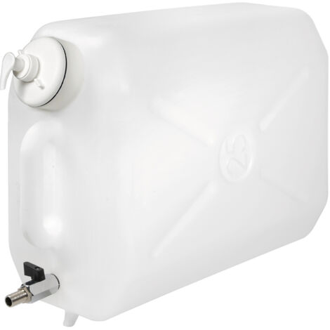 Tanica in plastica, con rubinetto in metallo e dispenser porta sapone - 25 L (1/5)