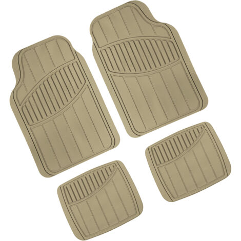 Kyoto, serie tappeti universali in pvc 4 pezzi - Beige (1/2)