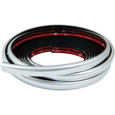 Fender-Trim, profilo adesivo angolare cromato - 5 m - 15 mm