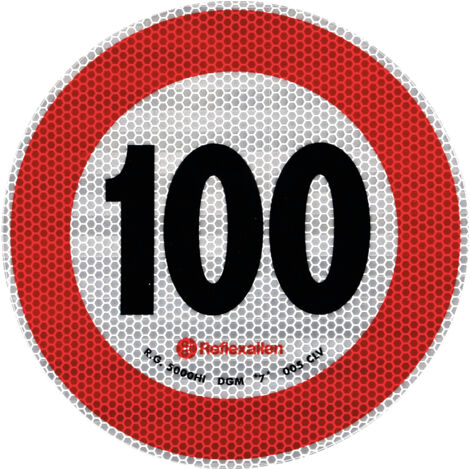 Contrassegno limite velocità - 100 Km/h