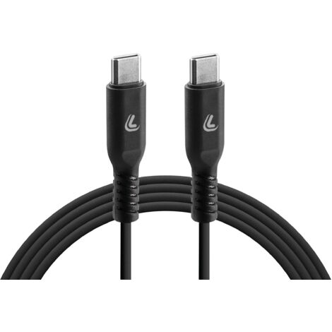 Slabo Cavo USB 3.1 Type-C Da 1m Per TrekStor Primebook C11/C13 - Ricarica E Sincronizzazione Dati Fino A 10 Gbit/s (Nero)