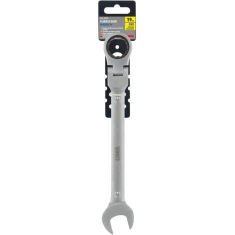 KATUR Chiave combinata a cricchetto 10 mm, chiave a cricchetto con testa flessibile, design