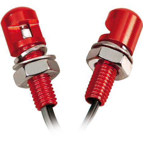 Set 2 viti con Led a luce blu - Rosso