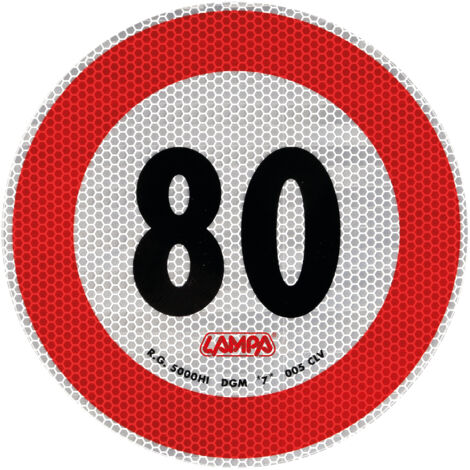 Contrassegno limite velocità - 80 Km/h