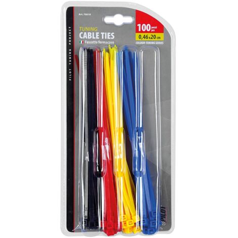 Proteco-Werkzeug Fascette Fermacavo Apribili E Riutilizzabili - 100 Pezzi Nere Resistenti UV - 4,8 X 200 Mm - Portata 22 Kg - 2