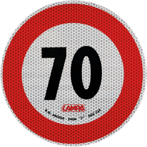Contrassegno limite velocità - 70 Km/h
