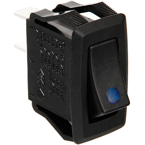 Micro interruttore con spia a Led - 12/24V - Blu