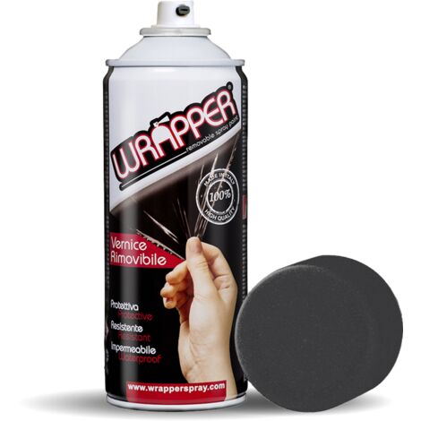 Wrapper, pellicola spray rimovibile, 400 ml - Nero metallizzato (1/2)