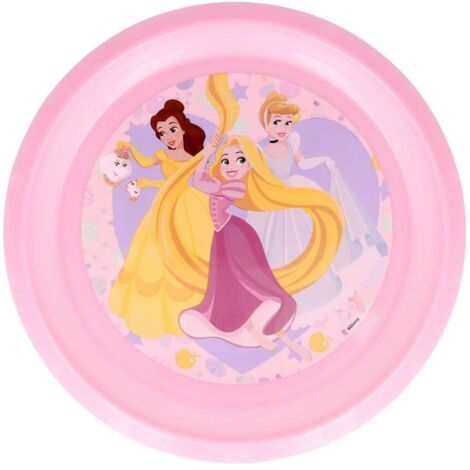 Piatto Piano in plastica Principesse Disney