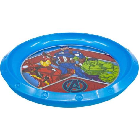 Piatto Piano in plastica Avengers Marvel