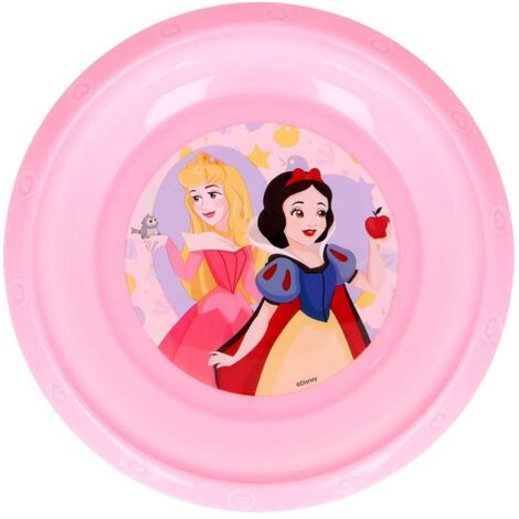 TATAWAY Disney Ciotola rosa per bambine in plastica Principesse resistente (1/2)