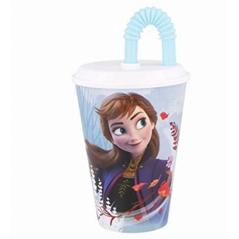 STOR Bicchiere Bambine in plastica Disney Frozen da 430 ml senza BPA lavabile (1/2)