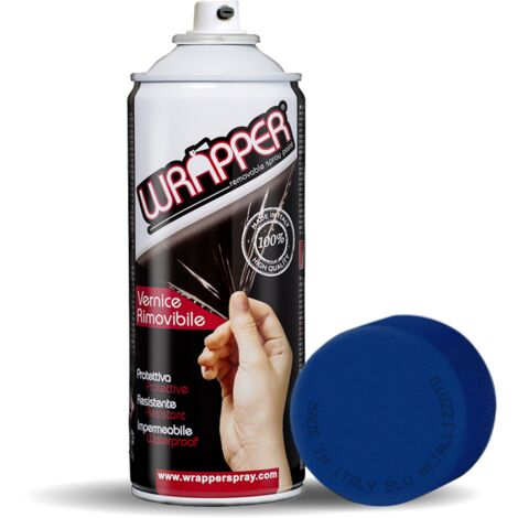Wrapper, pellicola spray rimovibile, 400 ml - Blu metallizzato (1/2)